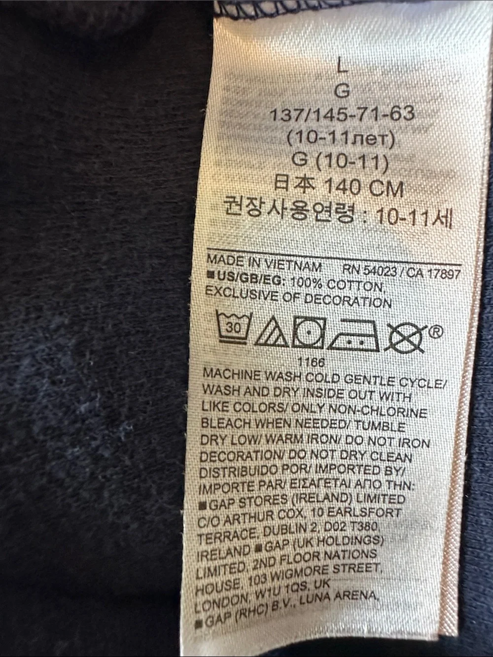 GAP Navy Blue Waffle Knit Pullover